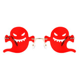 HW2034 - Rimless Devil Shape Tinted Party Wholesale Sunglasses