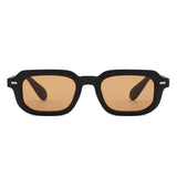 S1257 - Retro Flat Top Tinted Bold Square Wholesale Sunglasses