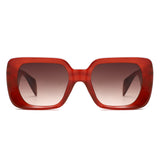 HS2222 - Oversized Chunky Fashion Square Sunglasses - Iris Fashion