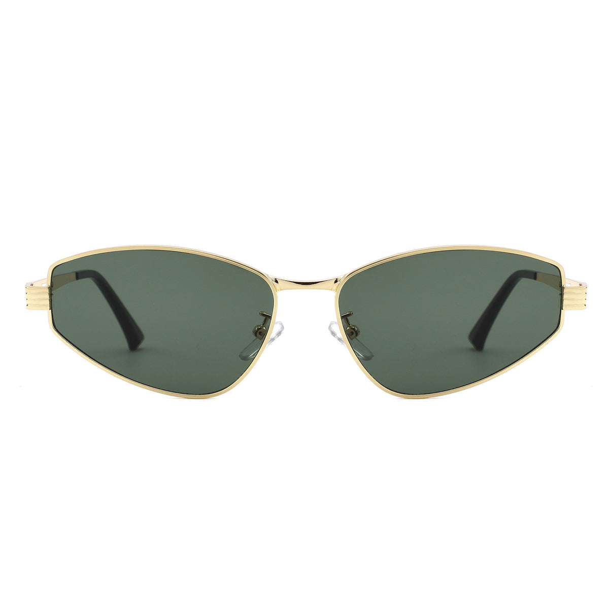 HJ2134 - Women Slim Ribbed Temple Cat Eye Wholesale Sunglasses