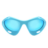 HS1241 - Geometric Wrap Around Chunky Square Sport Wholesale Sunglasses