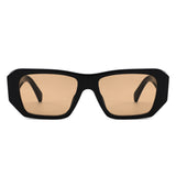 HS1428 - Geometric Bold Thick Frame Square Sunglasses