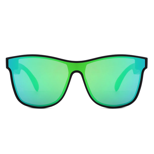 ZN5001 - Sport Wrap Mirrored Smart Eyewear Bluetooth Sunglasses