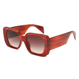 HS2222 - Oversized Chunky Fashion Square Sunglasses - Iris Fashion