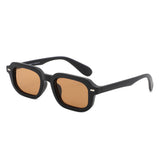 S1257 - Retro Flat Top Tinted Bold Square Wholesale Sunglasses