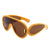 HS3020-1 - Oversize Modern Chic Thick Frame Aviator Fashion Wholesale Sunglasses