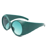 HS2156 - Oversize Round Wrap Around Fashion Women Wholesale Sunglasses