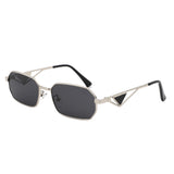 HJ2078 - Rectangle Retro Narrow Geometric Square Wholesale Sunglasses