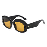 HS1431 - Oversized Square Retro Fashion Women Sunglasses