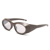 HS2216 - Bold Futuristic Oval Wrap Y2K Wholesale Sunglasses