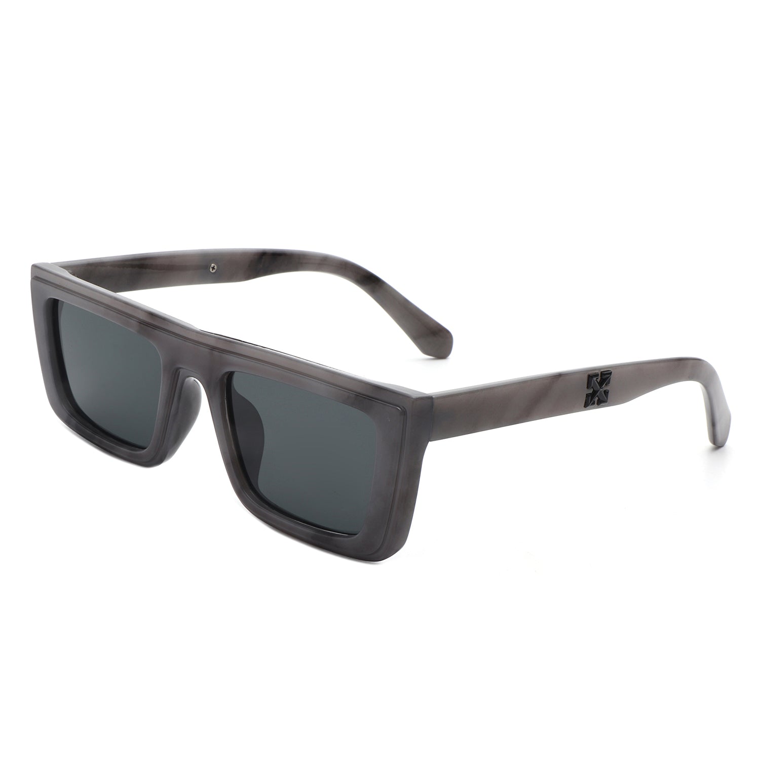 HS1240 - Retro Rectangle Flat Top Vintage Inspired Wholesale Square Sunglasses