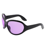 HS1242 - Oversize Fashion Curved Large Women Round Wholesale Sunglasses