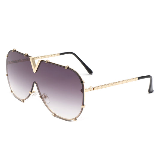 HJ3031 - Oversize Fashion Luxury Women Aviator Wholesale Sunglasses