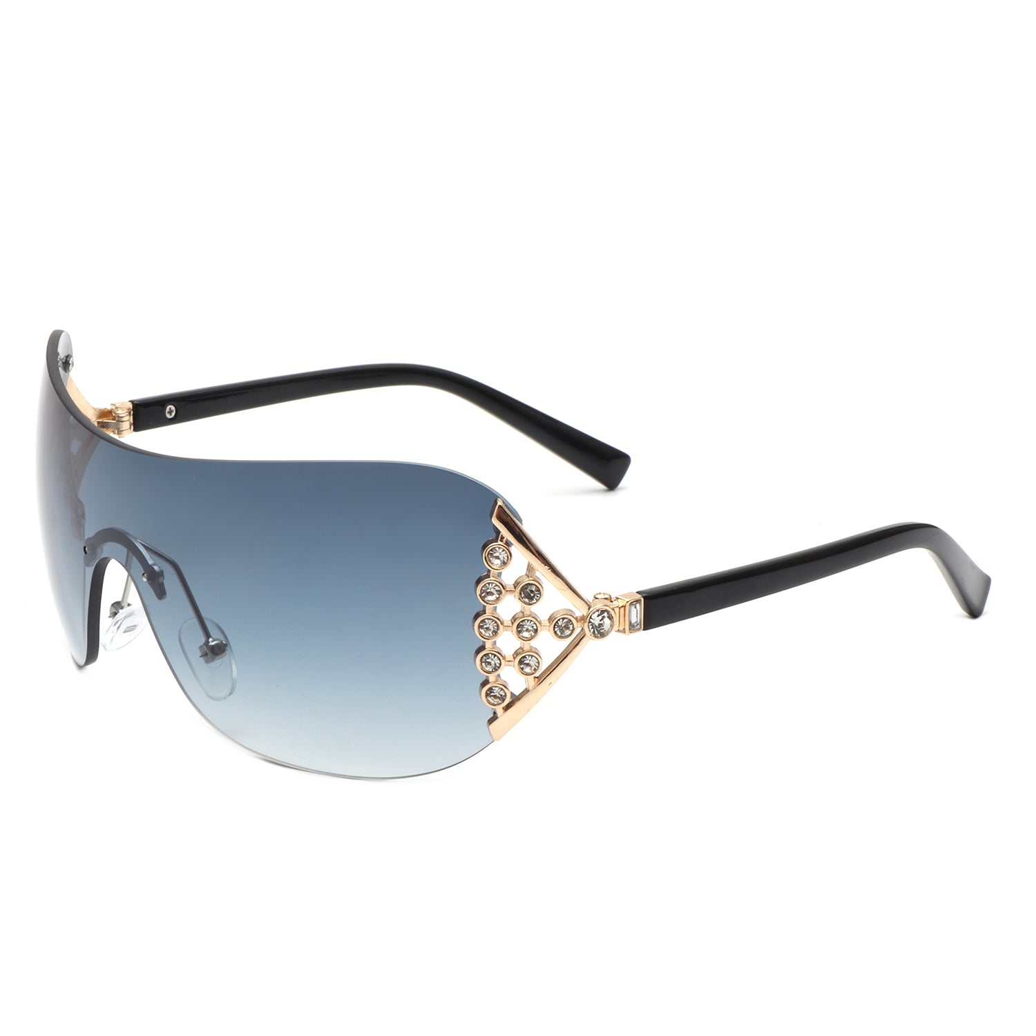 HJ3028 - Oversize Rimless Luxury Square Women Fashion Wholesale Sunglasses