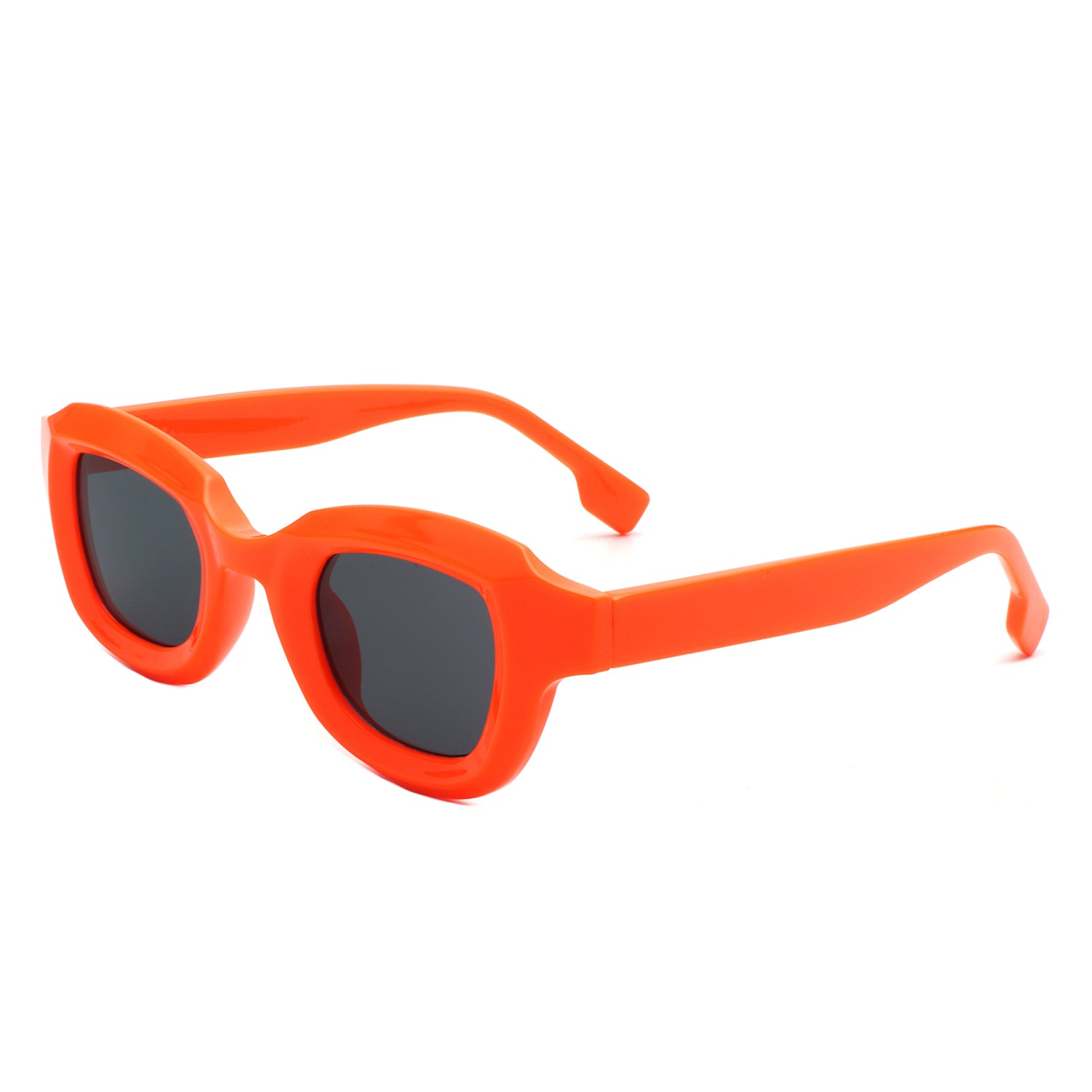 HS1256 - Square Horn Rimmed Small Fashion Color Pop Wholesale Sunglasses