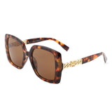 S2139 - Oversize Flat Top Square Women Fashion Wholesale Sunglasses