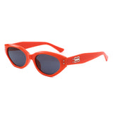 HS1391 - Bold Retro Oval Cat-Eye Rivet Wholesale Sunglasses