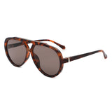 HS2269 - Round Oversized Fashion Aviator Sunglasses