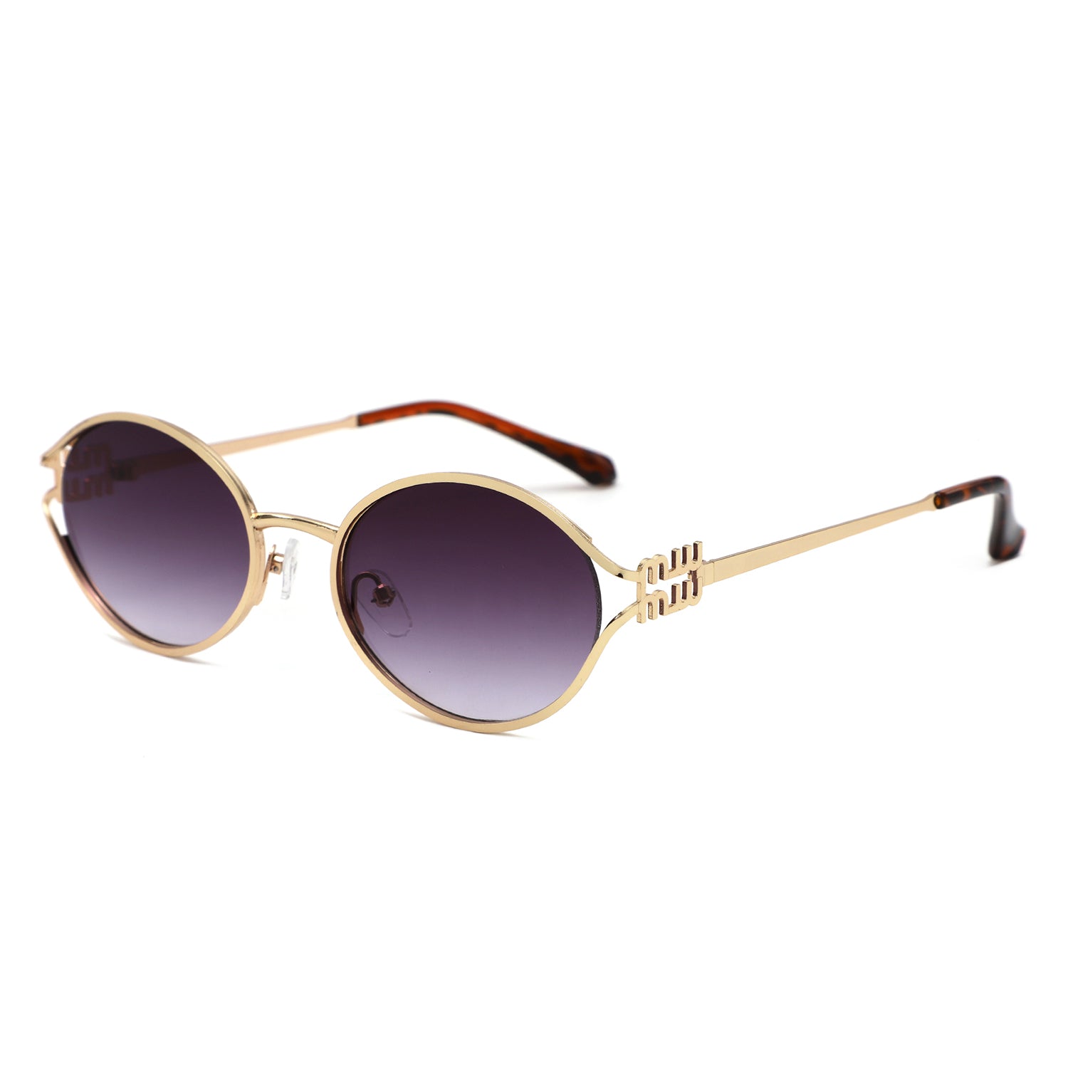 HJ2152 - Vintage Round Metal Color Tint Lenses Sunglasses - Iris Fashion