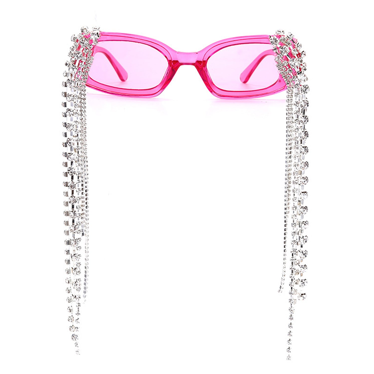 HS3016 - Rectangle Modern Luxury Rhinestone Chi Women Fashion Wholesale Sunglasses