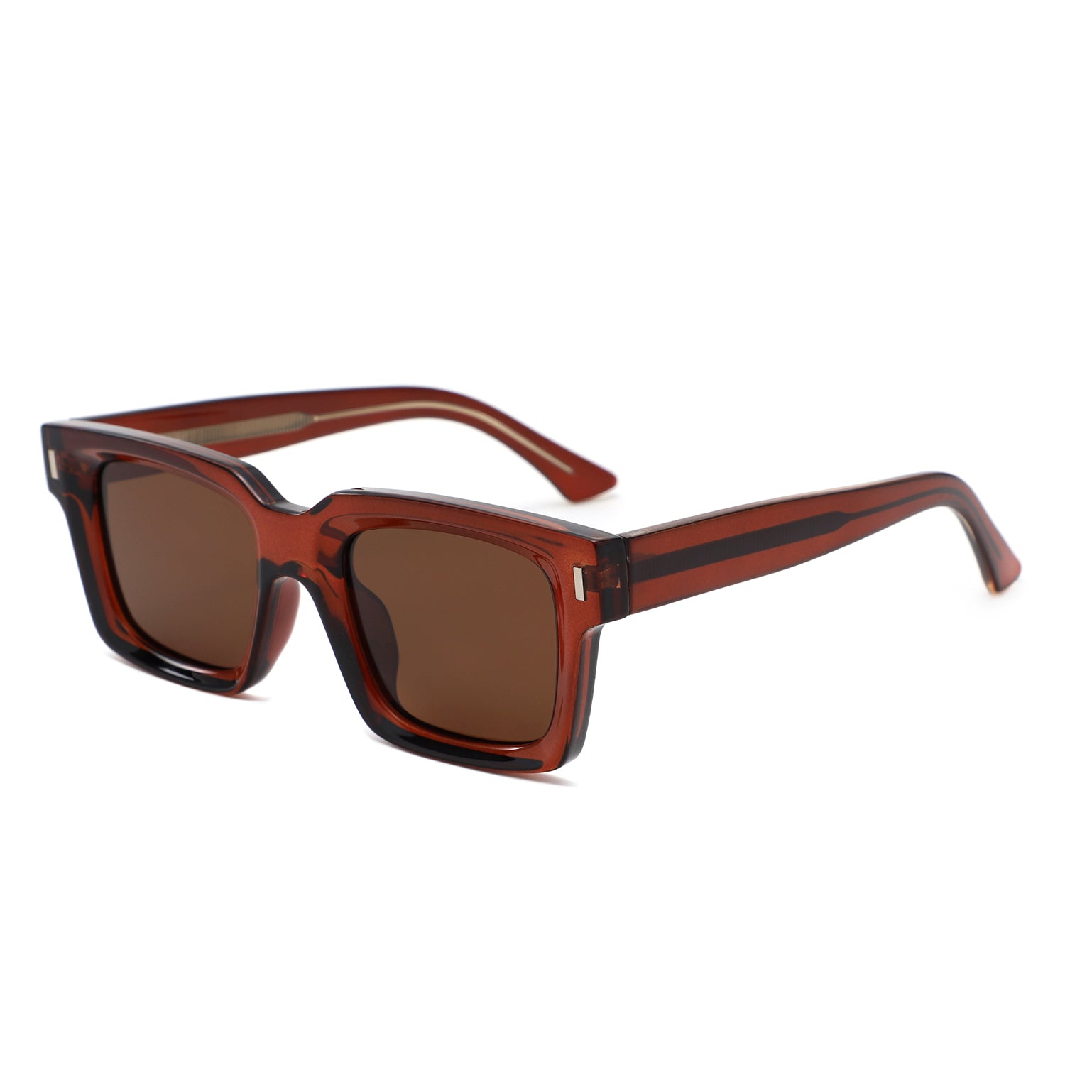 P/C003 - Classic Square Retro Bold Wholesale Sunglasses - Iris Fashion