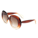 HS1278 - Oversize Geometric Oval Fashion Women Round Wholesale Sunglasses