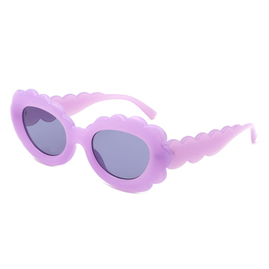 HS1307 - Women Round Cloud Tinted Fashion Oval Wholesale Sunglasses