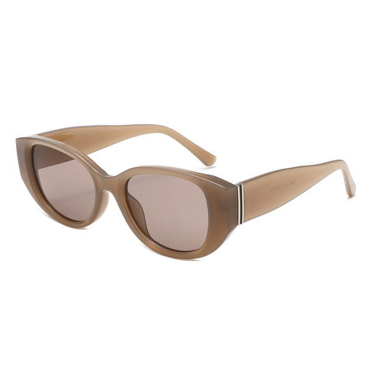 HS2214 - Women Oversized Oval Cat Eye Sunglasses - Iris Fashion