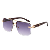 HJ2137 - Rimless Square Fashion Top-Bar Wholesale Sunglasses