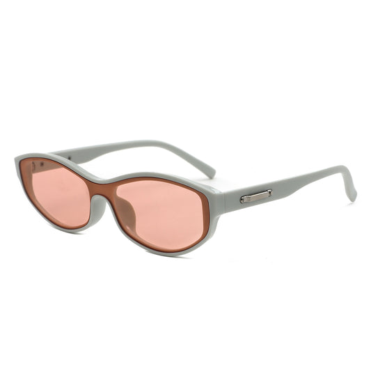 HS2260 - Slim Retro Rectangle Sunglasses