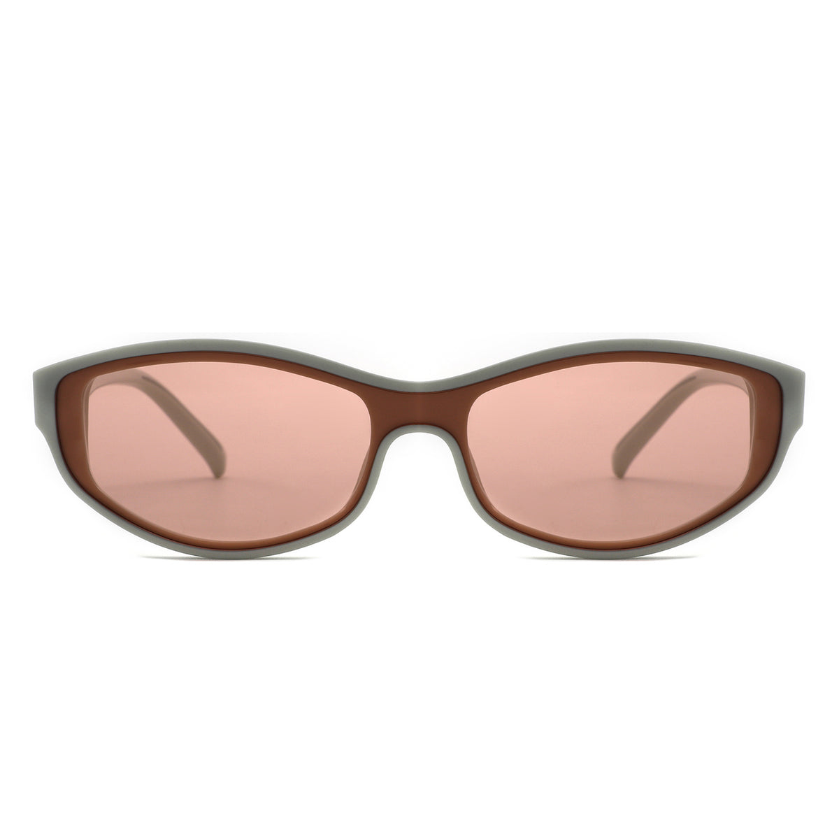 HS2260 - Slim Retro Rectangle Sunglasses
