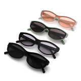 HS2260 - Slim Retro Rectangle Sunglasses