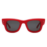 HS1417 - Retro Chunky Thick Frame Square Wholesale Sunglasses - Iris Fashion