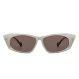 S1224 - Retro Rectangular Narrow Flat Top Slim Wholesale Sunglasses