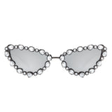 HJ2064 - Women Cat Eye Rhinestone Luxury Fashion Wholesale Sunglasses