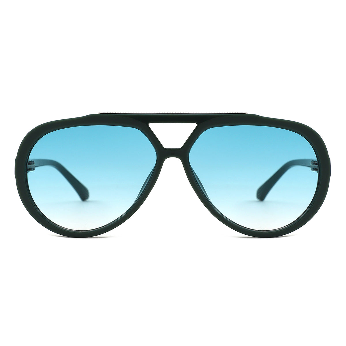 HS2269 - Round Oversized Fashion Aviator Sunglasses