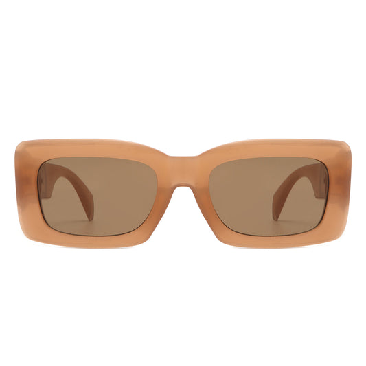 HS1238 - Retro Square Thick Frame Luxury Fashion Wholesale Sunglasses