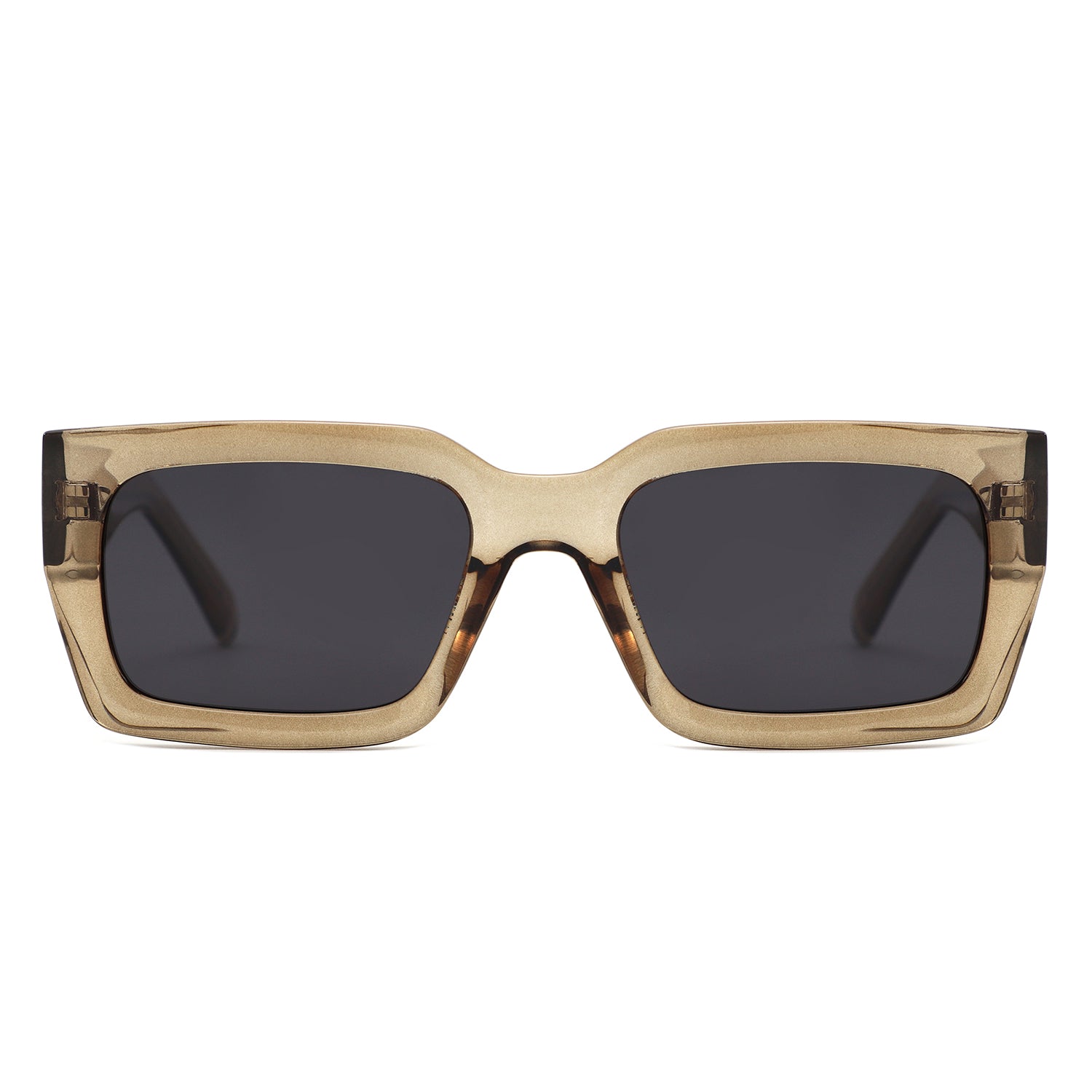 P/C011 - Chunky Rectangle Retro Sunglasses - Iris Fashion