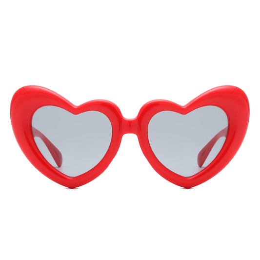 HS1282 - Heart Shaped Chunky Novelty Party Wholesale Sunglasses