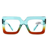 HR1002 - Oversize Square Reading Glasses - Iris Fashion