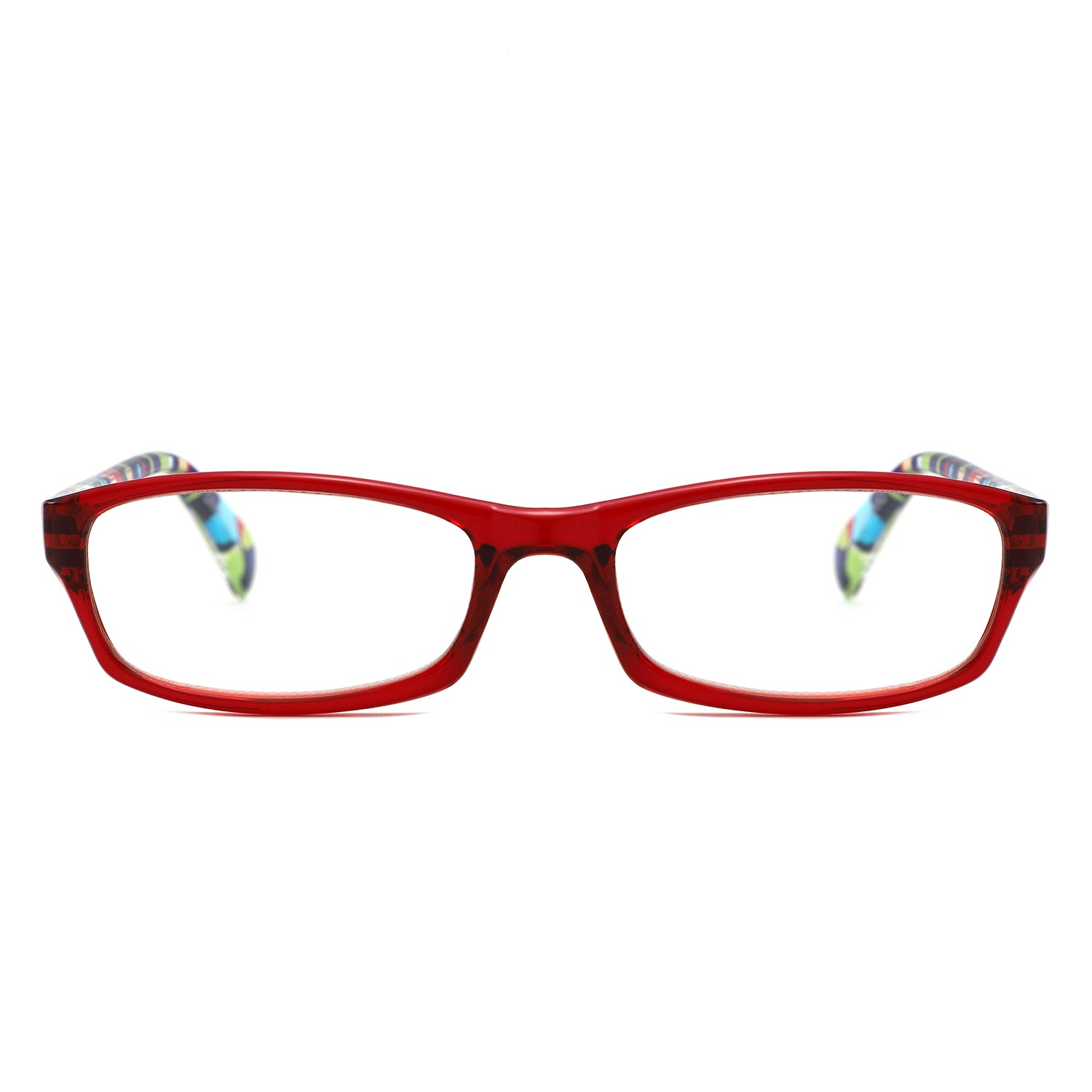 R1005 - Colorful Rectangle Reading Glasses - Iris Fashion