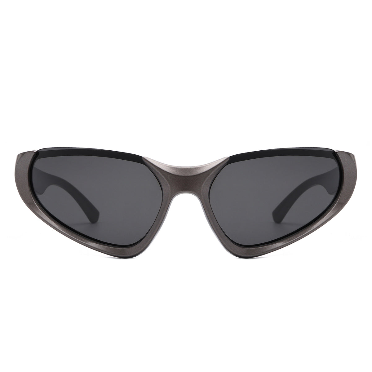 HS1182 - Rectangle Retro Fashion Wrap Around Wholesale Sunglasses