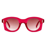 HS1409 - Chunky Retro Round Oval Sunglasses