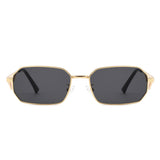 HJ2078 - Rectangle Retro Narrow Geometric Square Wholesale Sunglasses