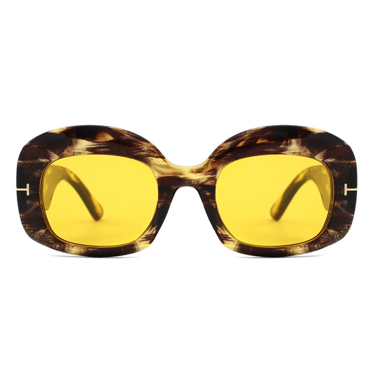 HS1431 - Oversized Square Retro Fashion Women Sunglasses
