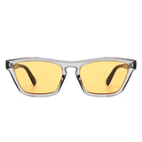 HS1254 - Square Chic Flat Lens Tinted Fashion Women Wholesale Sunglasses