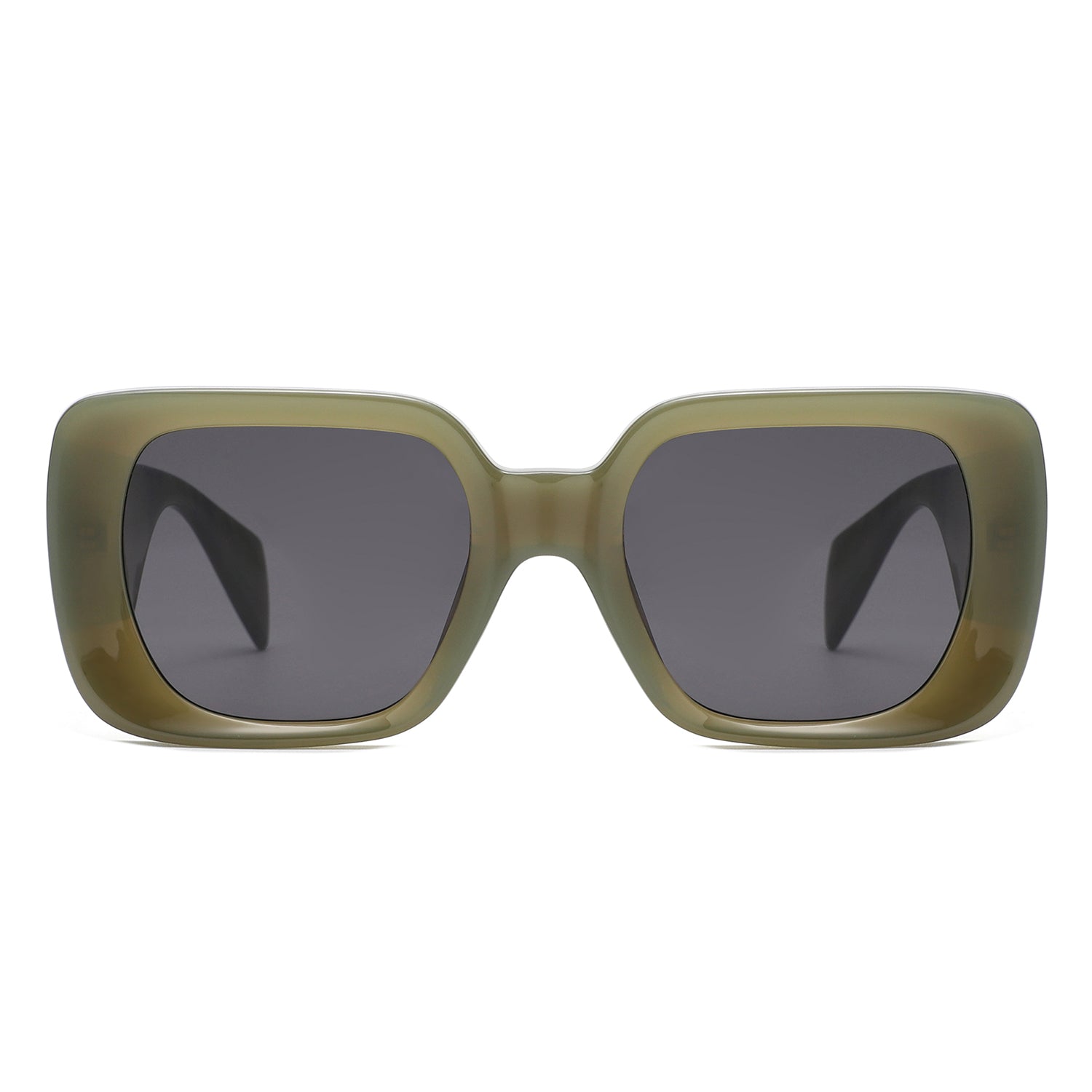 HS2222 - Oversized Chunky Fashion Square Sunglasses - Iris Fashion