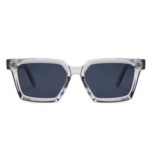 P/C007 - Square Retro Chunky Frame Wholesale Sunglasses - Iris Fashion