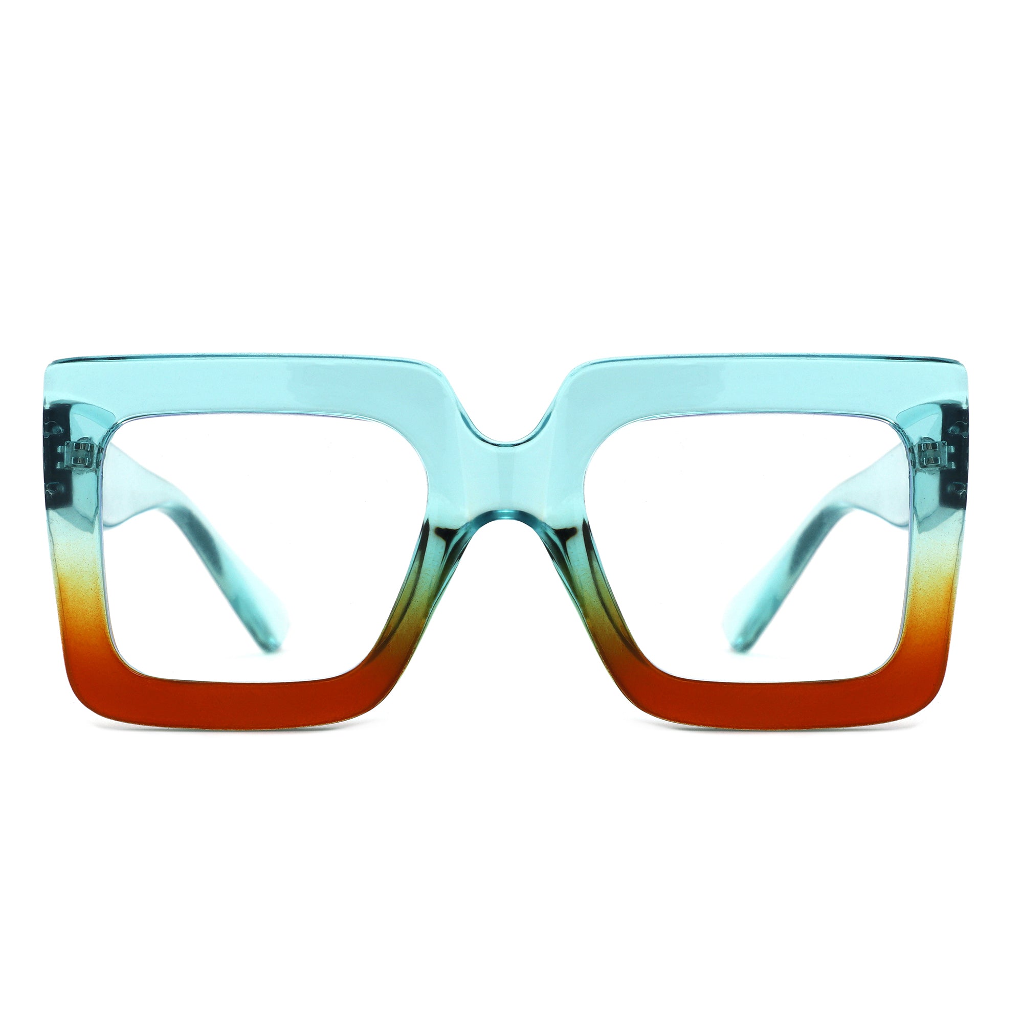 HB1004 - Oversized Square Blue Light Blocking Glasses - Iris Fashion