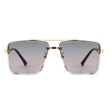 HJ2079 - Rimless Flat-Top Chain-Link Fashion Wholesale Sunglasses